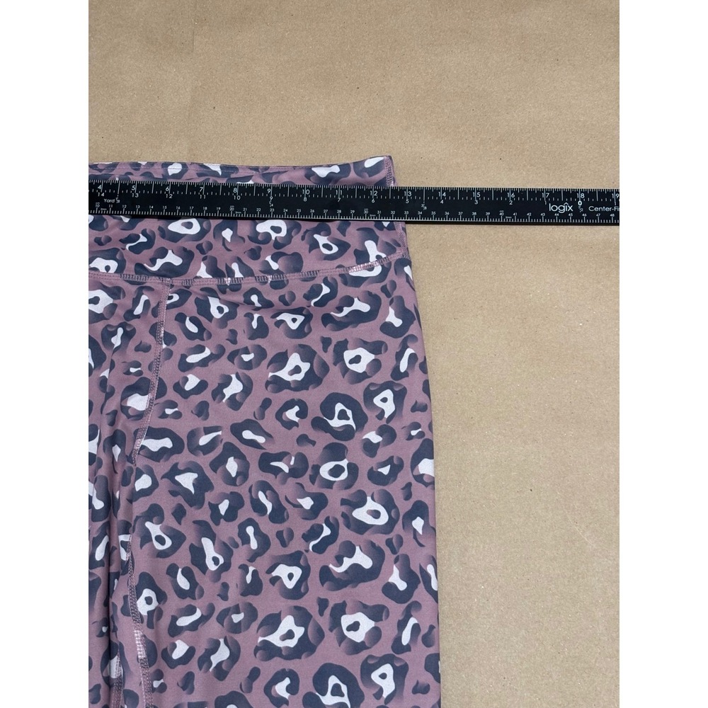 WALKPOP Mauve Leopard Leggings Women Size S - Picture 3 of 8